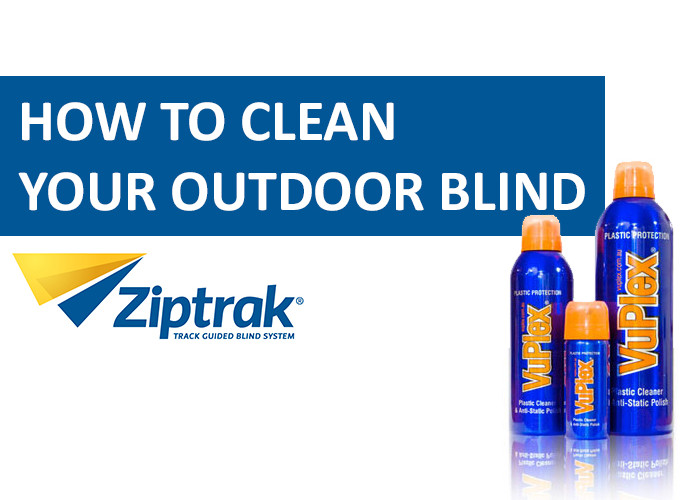 how to clean outdoor blinds